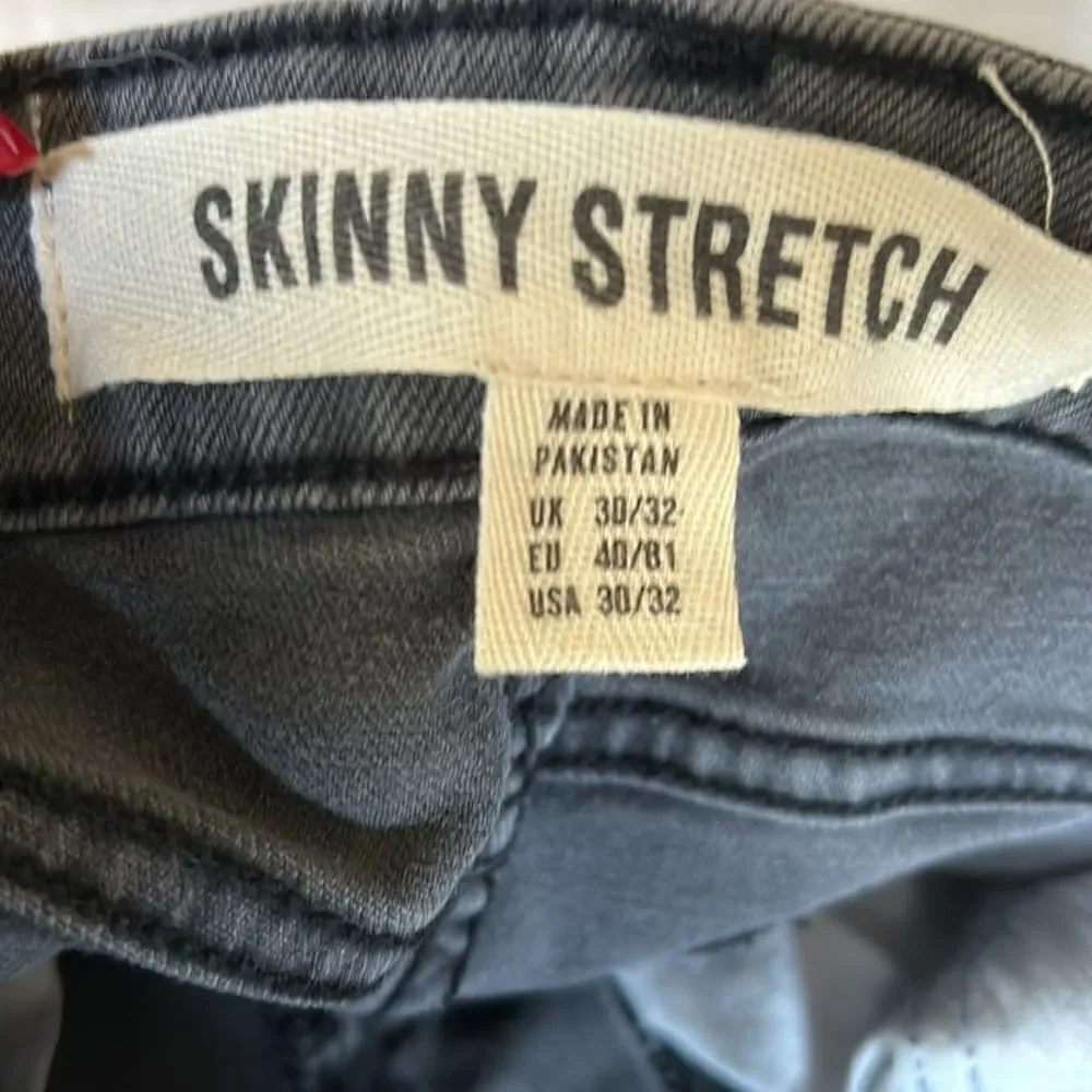 New Look Men skinny stretch jeans black 30R /32 NWT